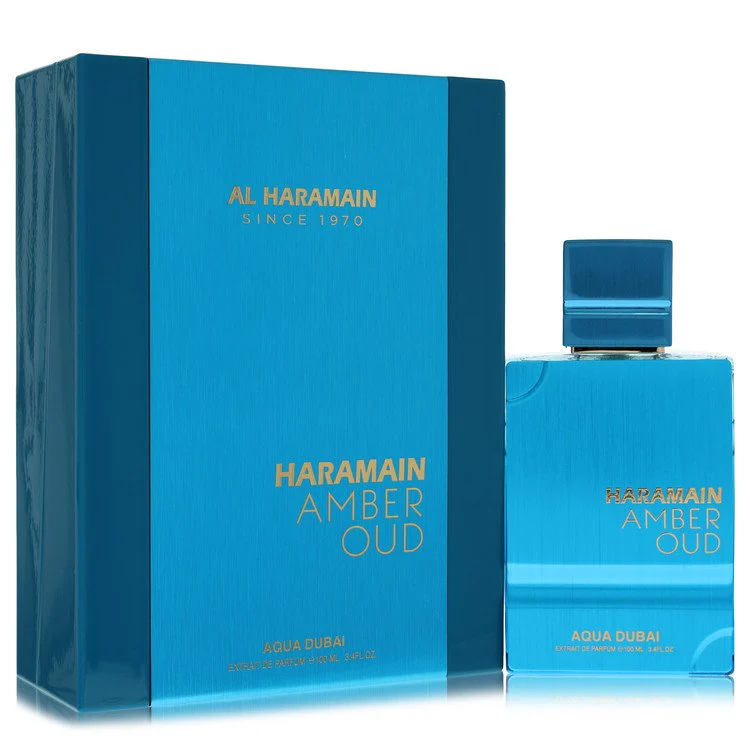 Al Haramain Amber Oud Aqua Dubai Extrait De Parfum Spray 3.33 Oz For Men