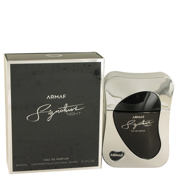 Armaf Signature Night Eau De Parfum Spray 34 Ounce For Men Woody Leathery Fragrance
