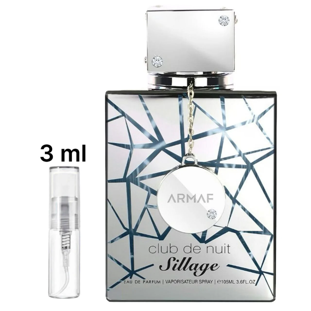 Club De Nuit Sillage by Armaf Eau De Parfum Spray (Unisex) for Men (Sample) - Image 2