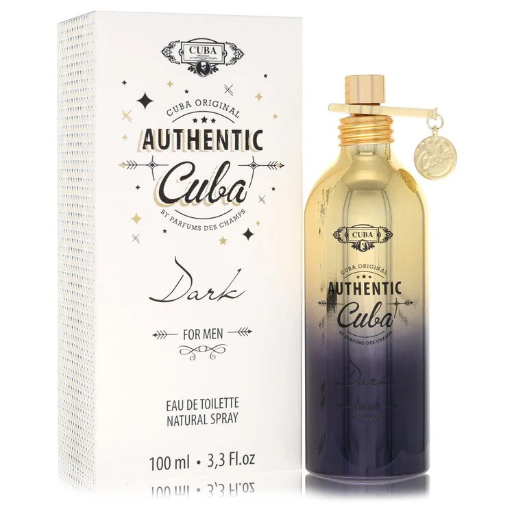 Cuba Authentic Dark Eau de Toilette Spray 3.3 Oz For Men Fragluxe
