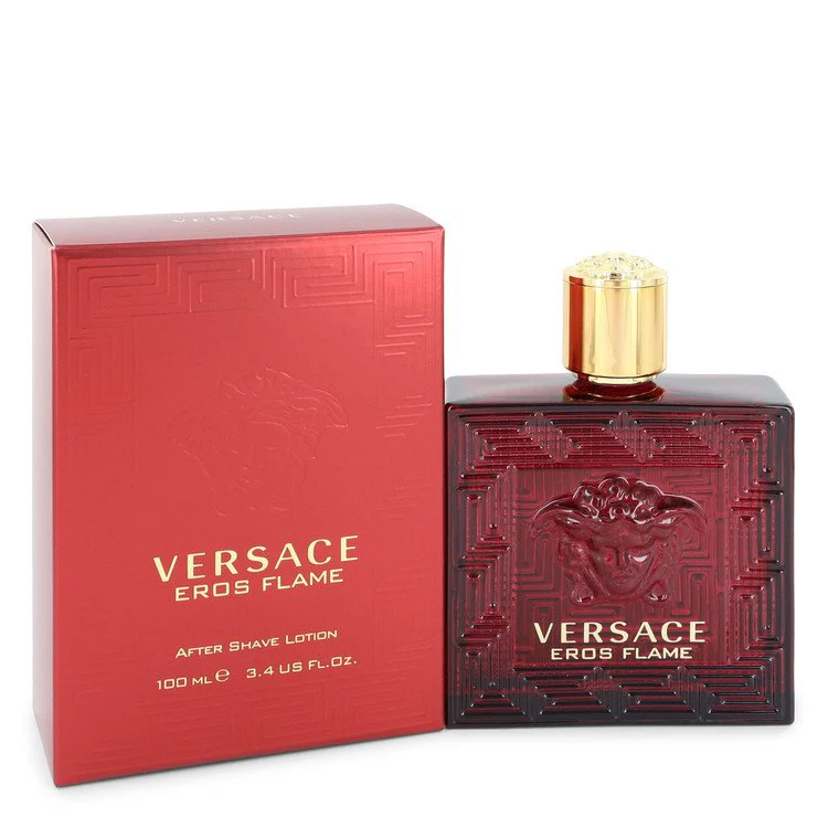 Versace Eros Flame After Shave Lotion For Men 3.4 oz
