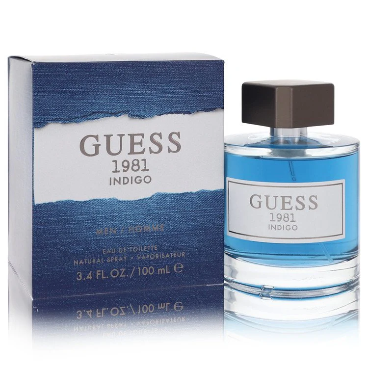 Guess 1981 Indigo Eau De Toilette For Men 3.4 Oz Tester