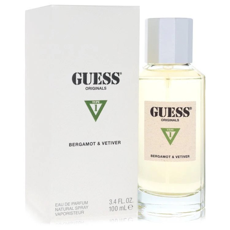 Guess Originals Type 1 Bergamot & Vetiver by Guess Eau De Parfum Spray 3.4 oz for Men