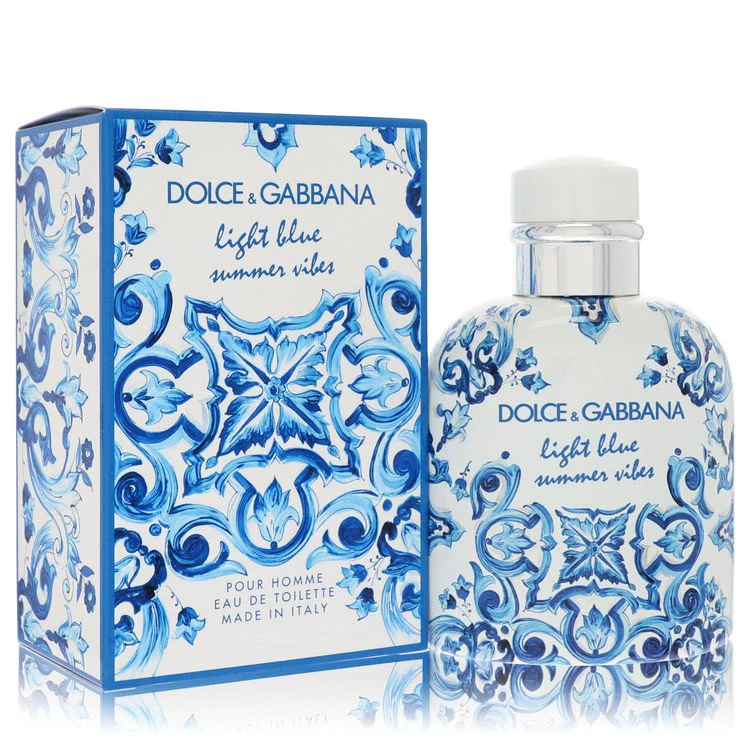 Dolce And Gabbana Light Blue Summer Vibes Eau De Toilette Spray 4.2 Oz Men
