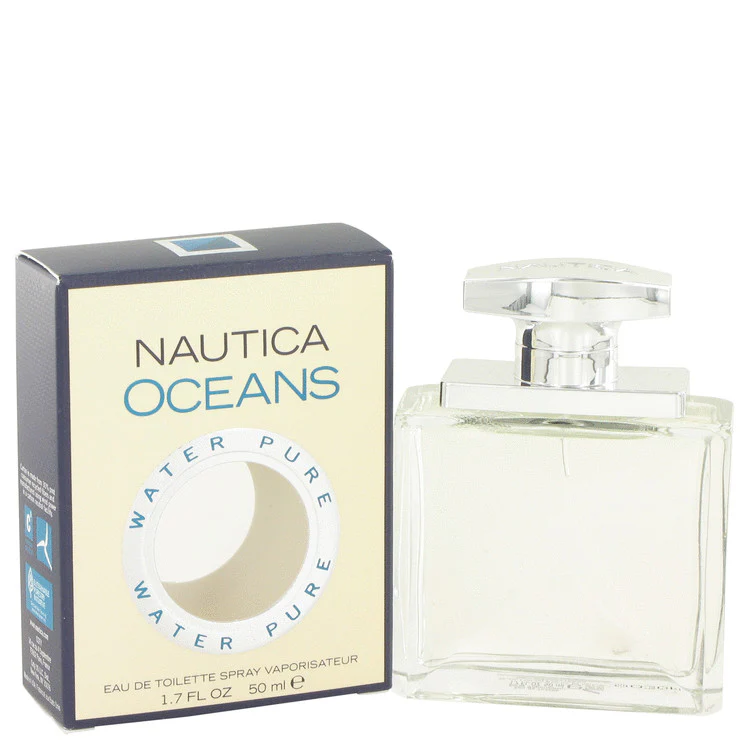 Nautica Oceans Eau De Toilette Spray 1.7 Ounce For Men Alcohol Free Aquatic Fragrance