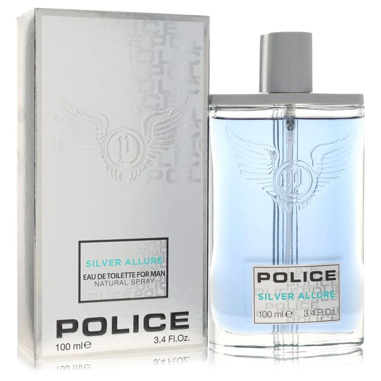 Police Contemporary Silver Allure Eau de Toilette Spray 3.4 oz for Men