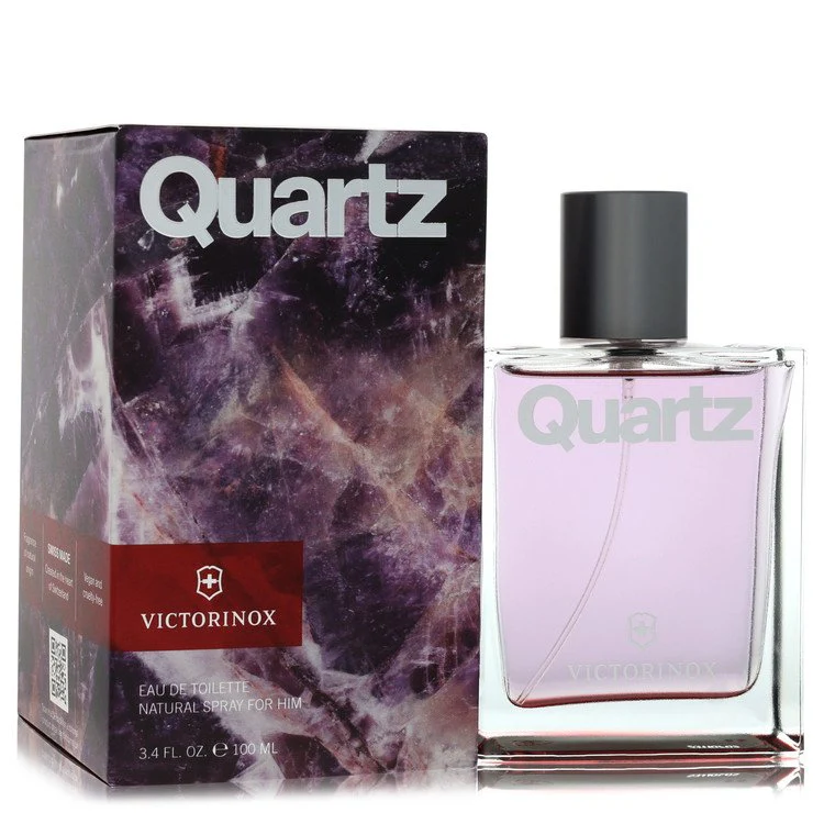 Quartz Victorinox Swiss Army Eau de Toilette Spray 3.4 oz for Men
