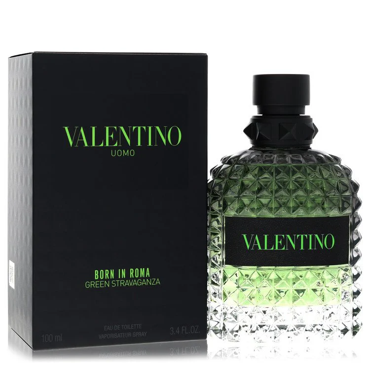 Valentino Uomo Born In Roma Green Stravaganza Eau De Toilette Spray 3.4 Oz For Men
