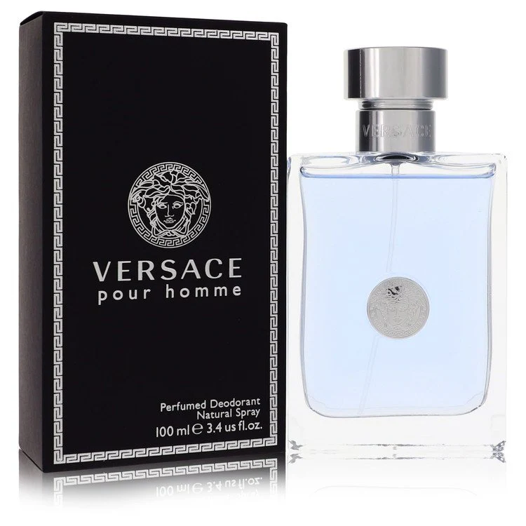 Versace Pour Homme Deodorant Spray for Men 3.4 oz Classic Scent